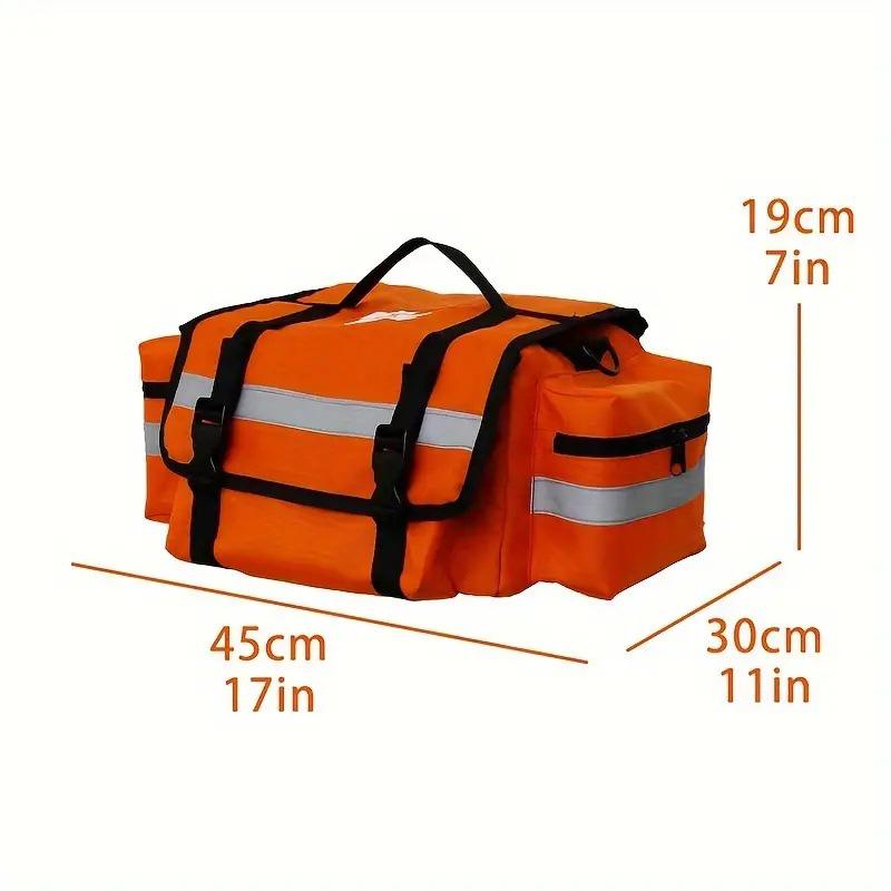 

Large Multifunctional Outdoor First Aid Bag - Family & Wilderness Trauma Organizer 45x30x19 cm оранжевый