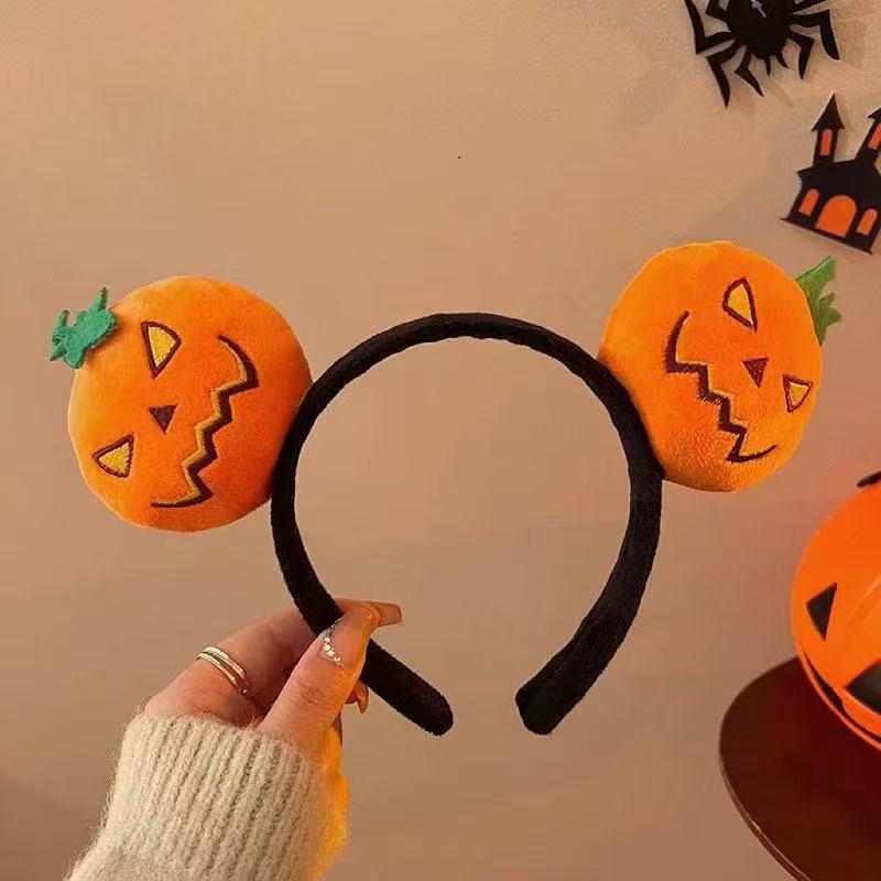 2025 Halloween Pumpkin Goofy Headband: Creative Hair Accessory for Parties and Mischief