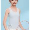 Girls' Ice Silk Vest Underwear - Seamless, Breathable, Anti-Bulge for Early Puberty & Primary School Students