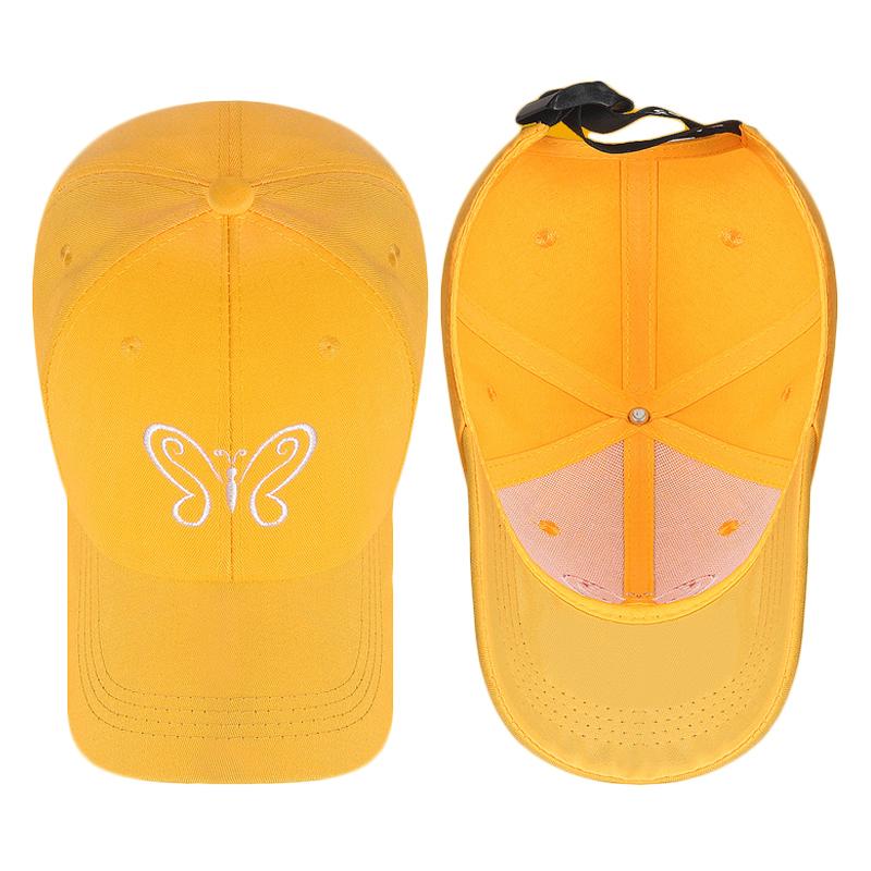 Embroidered Butterfly Sunshade Cap Spring Outing Youth Men Women Ribbon Baseball Cap Snapback Hat Sun Visor Hats Fishing Hat Peak Cap