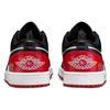 Jordan Air Jordan 1 Abrasion Resistant Breathable Low Top Vintage Basketball Shoes Women's Bred Toe 553560-161(Team10-)