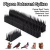 8/12pcs Long Lasting Bird Scarer Repeller Anti Climb Pigeon Deterrent Spikes  Animal Deterrent