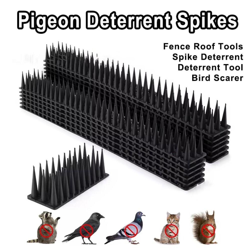 8/12pcs Long Lasting Bird Scarer Repeller Anti Climb Pigeon Deterrent Spikes  Animal Deterrent