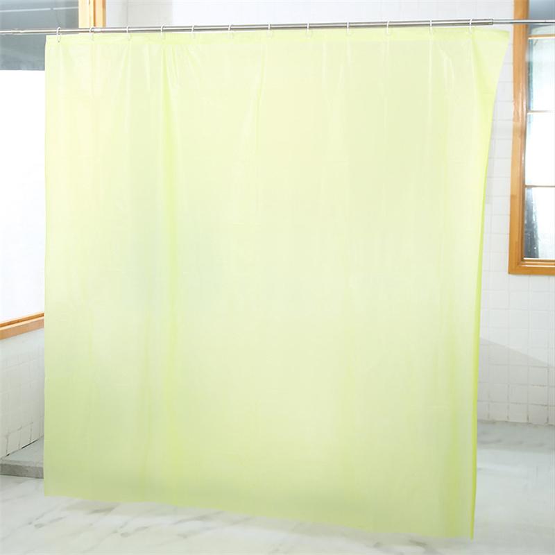 180*180cm Solid Color PEVA Bathroom Waterproof Mildew Proof Fabric Partition Curtain Shower Curtain Home Decor