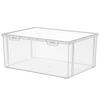 Clear Bread Storage Box with Lid Container Household Fresh-keeping Box for Restaurant Kitchen  Bread Organization