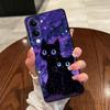 Starry Sky Cat Cartoon Case for Vivo Y75 Y81 Y51S Y78 V29 V21E V23 V25 V30 Y50 Y95 Y52S Y93 Y53S Y71 Y91 V27 Soft Back Phone
