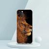 The Lion Phone Case for iPhone 16 15 14 13 12 Pro Max Transparent Soft for iPhone 11 Pro Max 7 8 Plus XS XR Silicone Shell Capas