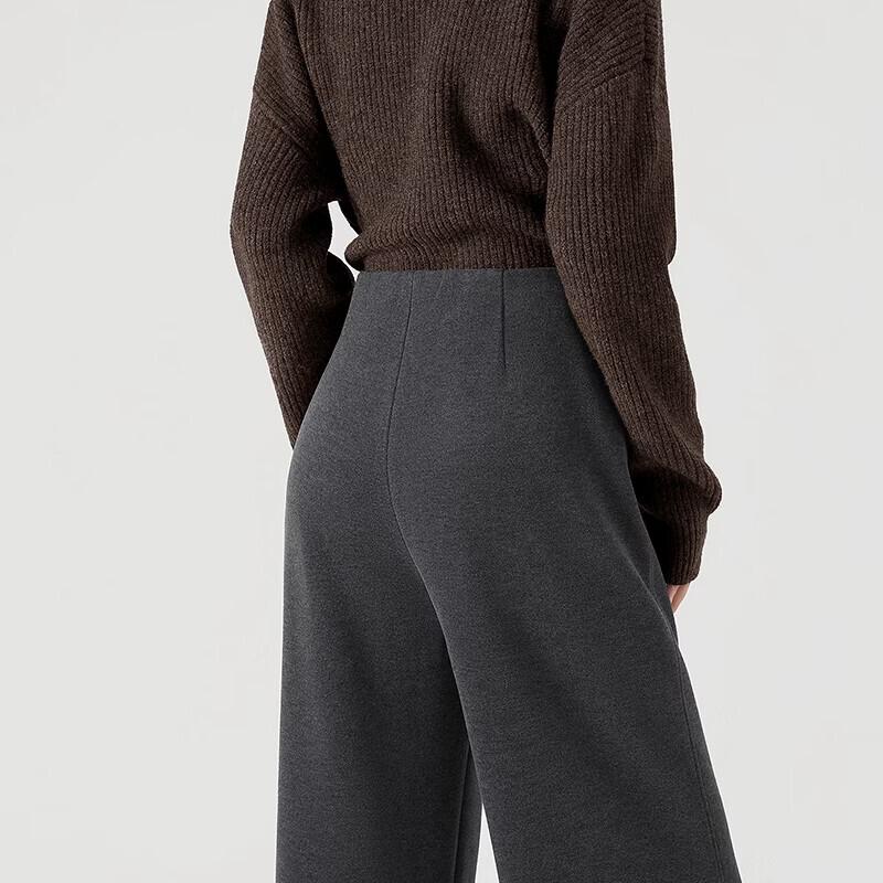 Tachi Women's High-Waist Wide-Leg Solid Color Commuter Pants