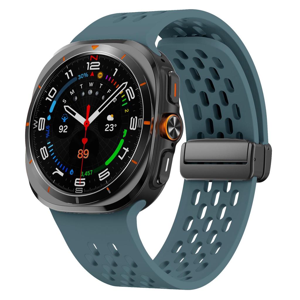 Samsung Ultra Magnetic Buckle Silicone Watch Strap with Foldable Clasp