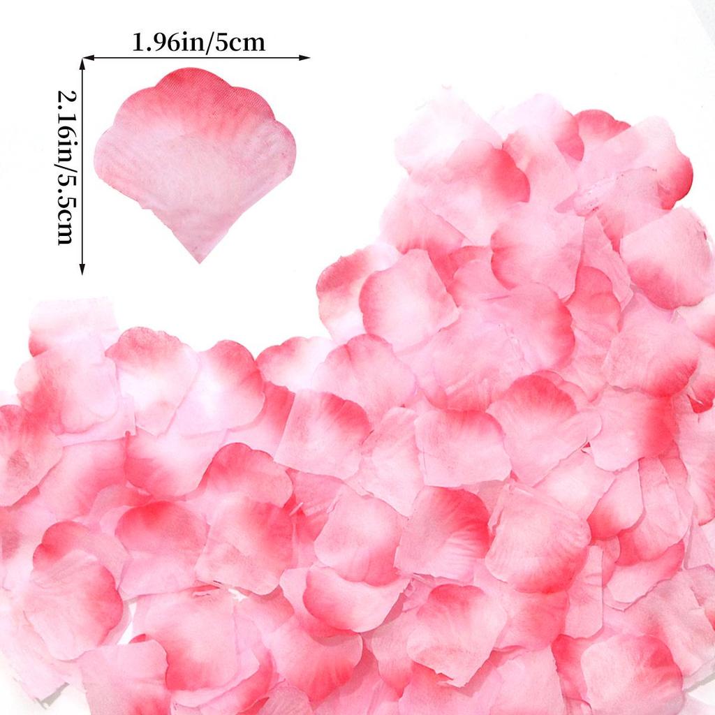 Heart-Shaped Rose Petals for Wedding and Bridal Room Decoration