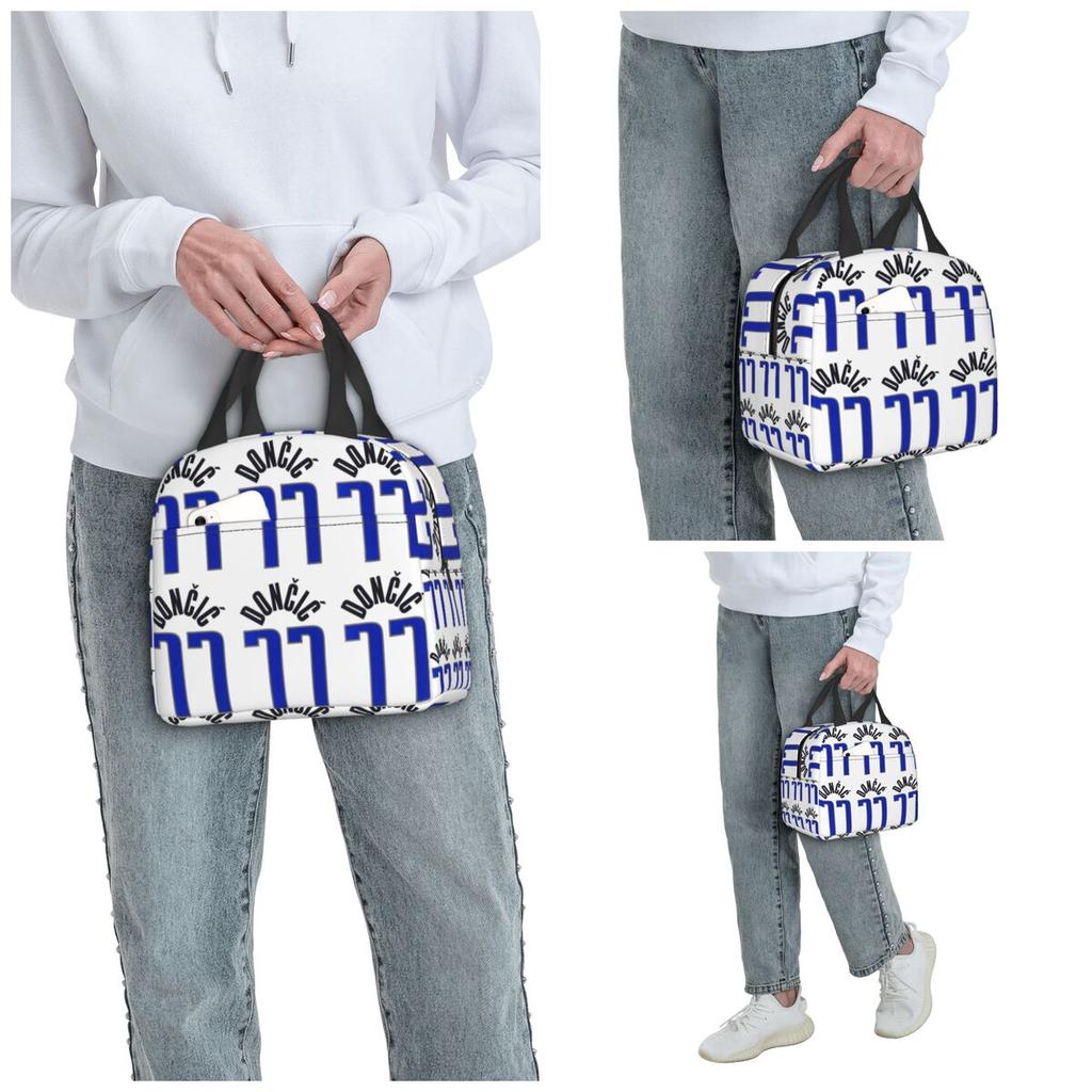 Luka Doncic Insulated Lunch Bag for Kids School Cooler Thermal Food Box Tote Portable Lunch Boxes Container