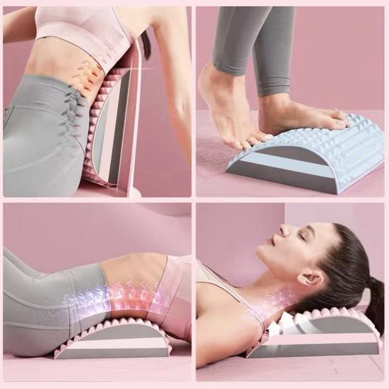 Rückendehner, Nackenknacker, ultradickes Schmerzlinderungsgerät zur Linderung der Lendenwirbelsäule, mehrstufig verstellbares Wirbelsäulenbrett für Männer und Frauen