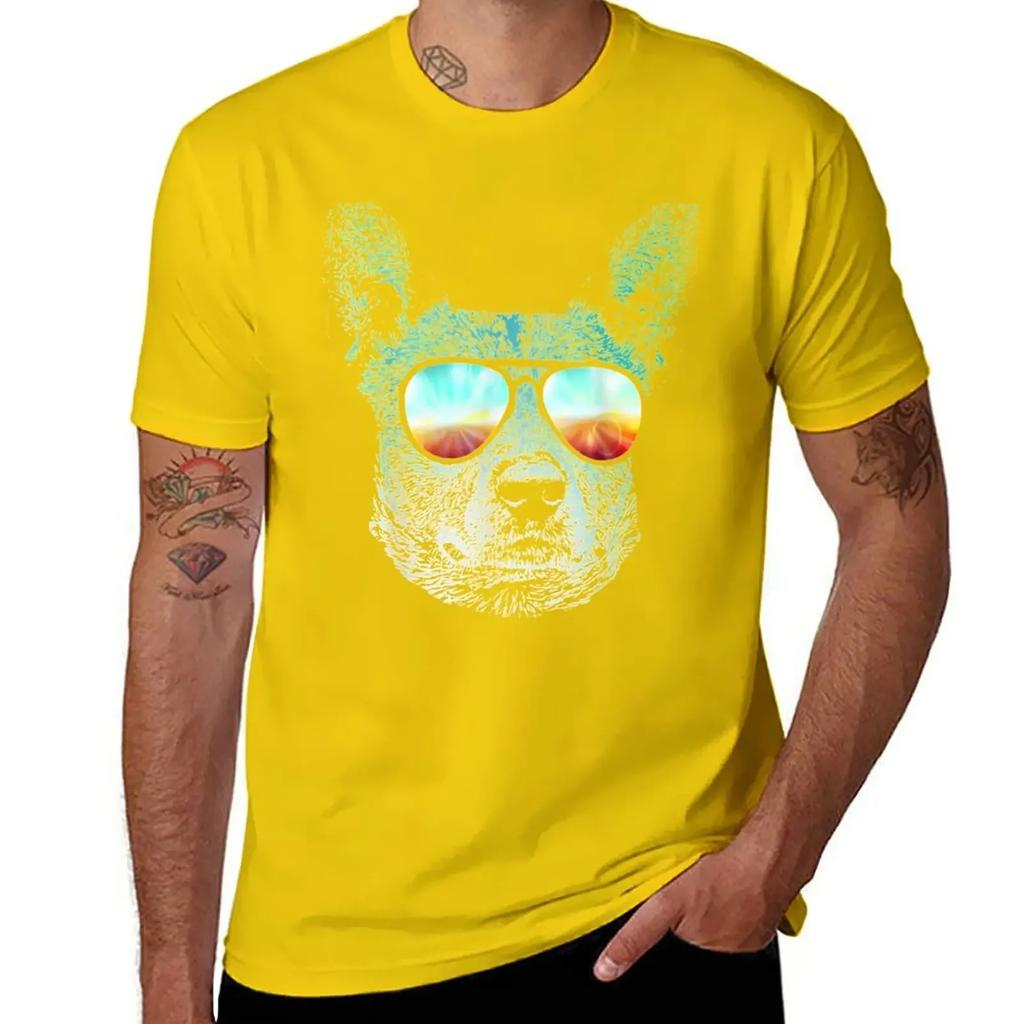 Neon Dog Australian Stumpy Tail Cattle Dog T-Shirt sports fans anime cute clothes mens t shirts casual stylish