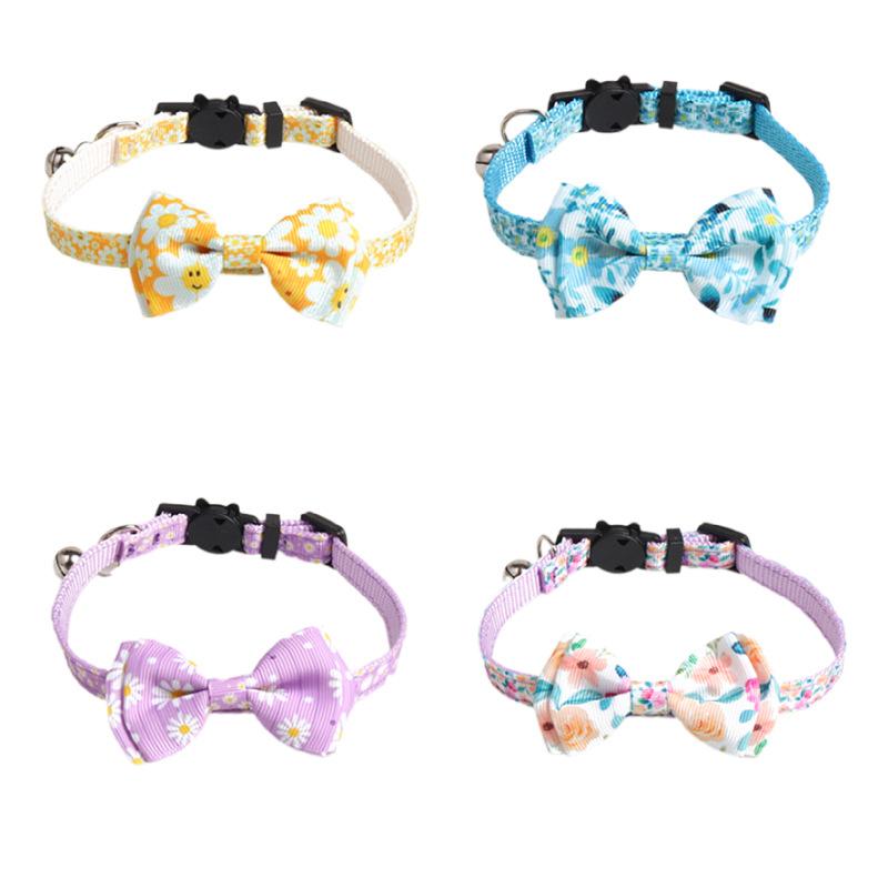 Cat Durable Fashionable Collar Ribbon Design Butterfly Bow Tie Length Adjustable