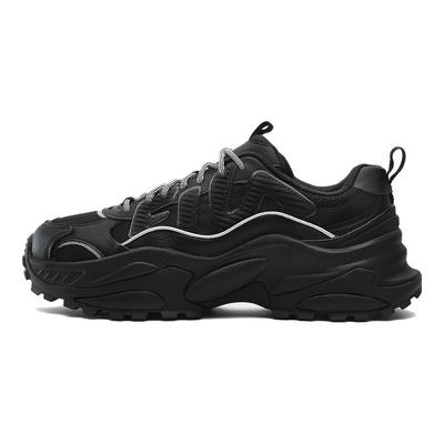 Cella Tissu Couche Supérieure Cuir Synthétique Cuir de Vache Tendance Confortable Polyvalent Chaussures Décontractées Basses Homme sneaker Noir F12M331109FBK
