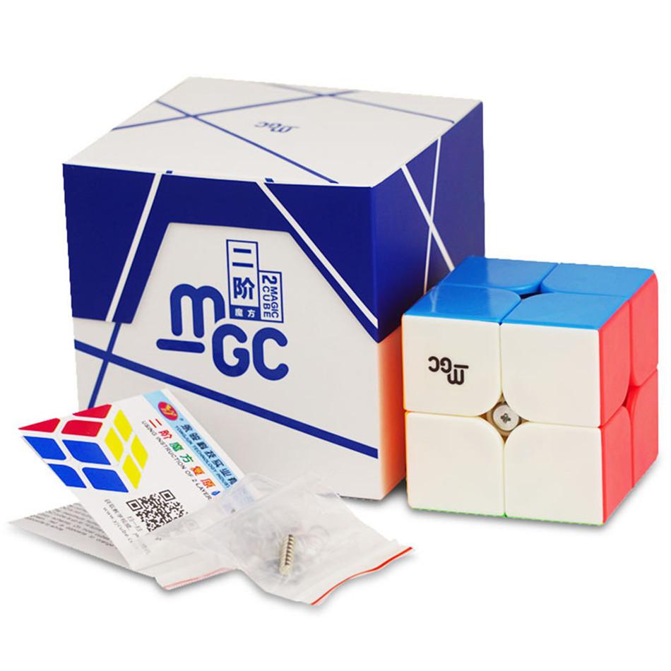 YJ MGC 2x2 Magnetic Version MGC 2x2x2 Magic Cube Professional Competition Speed Magic Cube Children s Educational Toy