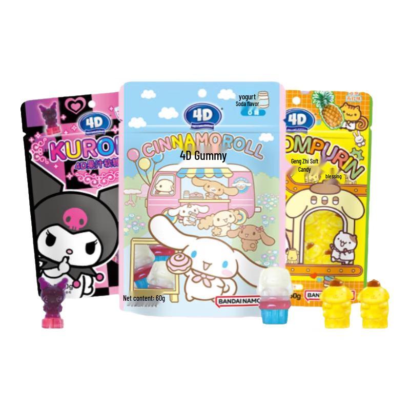 Amais Sanrio IP 4D Cartoon Fruit Gummy Candy