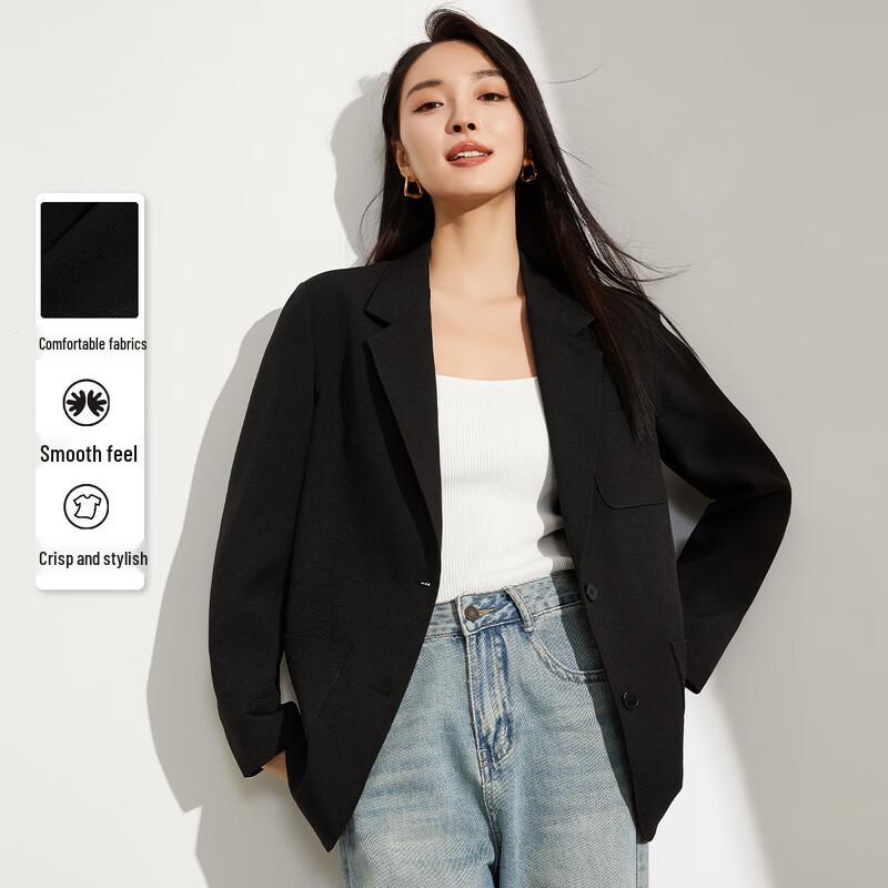 

Women s Long-Sleeve Blazer Jacket M