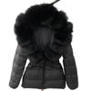 OFTBUY Winter Jacket Women's Real Raccoon Fox Fur White Duck Down Coat Thick Warm