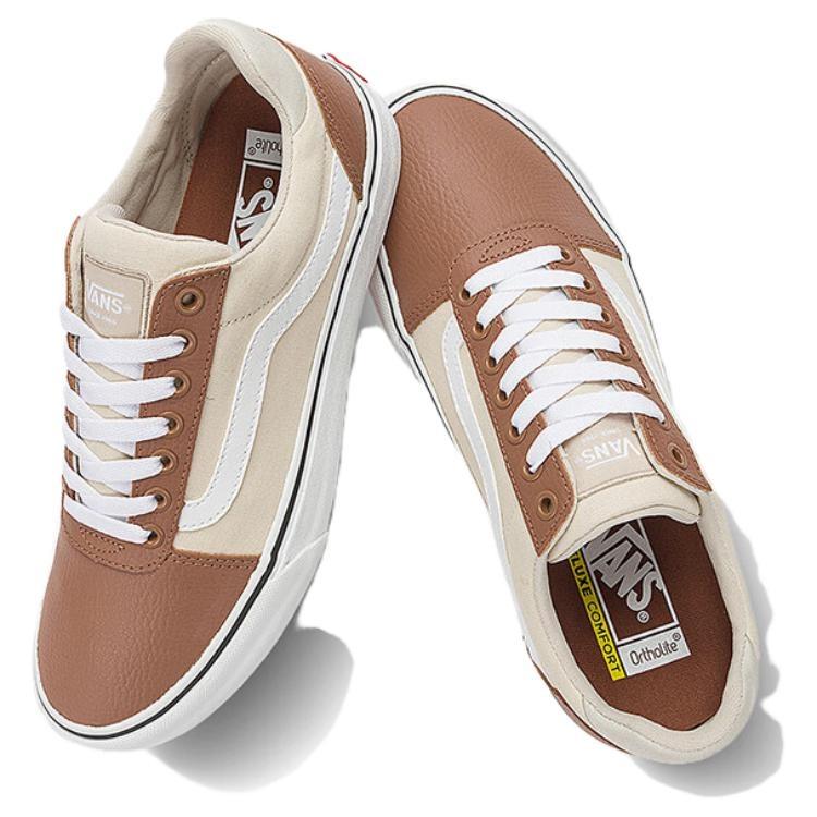 Vans Ward Deluxe Low top Skateboard Shoes Men's Brown White VN000C4UB5X