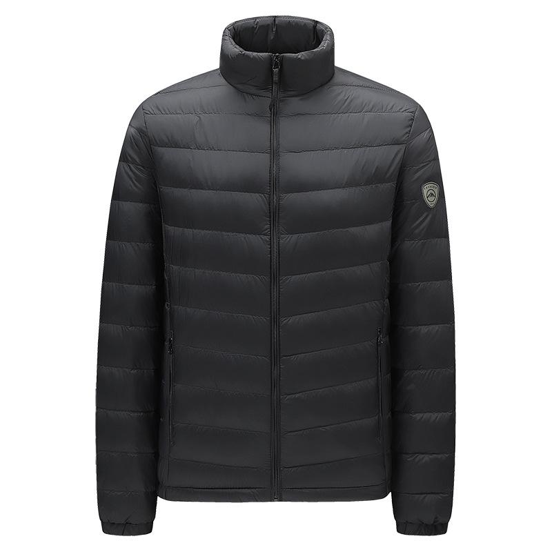 

Outdoor sports can be opened twice, stand-up collar jacket, men s new national standard high-quality duck down thermal down jacket M чёрный