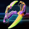 Luminous Folding Gravity Claw Knife 4.0: 3D Printed Retractable Radish Decompression Toy