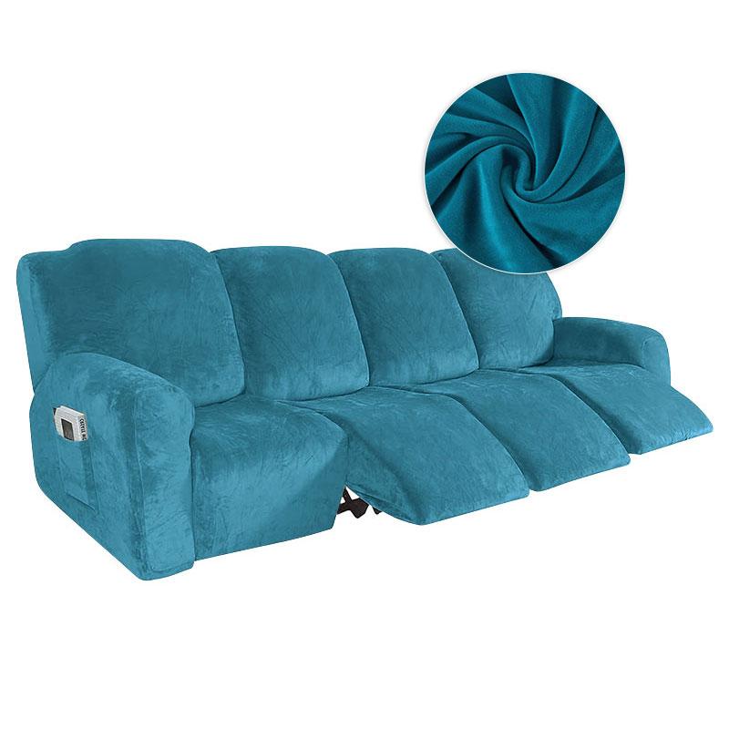 1/2 Seater Stretch Recliner Sofa Cover Soft Velvet Lazy Boy Armchair Covers Elastic Non Slip Sofa Slipcovers for Living Room
