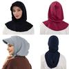 Solid Color Sun Hat with Hood Sun Protection Neck Shade Cap Turban Cap Outdoor Activities