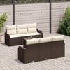 Garden Sofa Set Brown 55 x 55 x 37 cm Poly Rattan