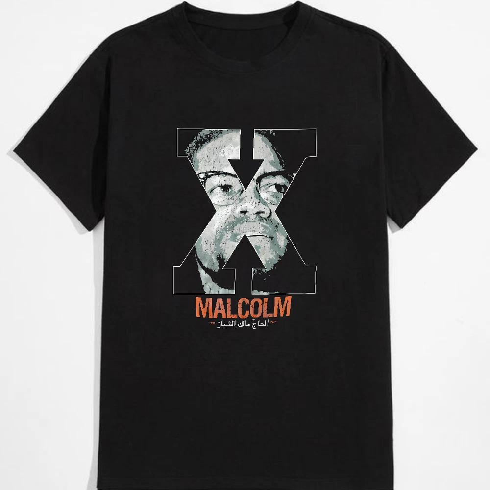 Vintage malcolm x black tshirt S