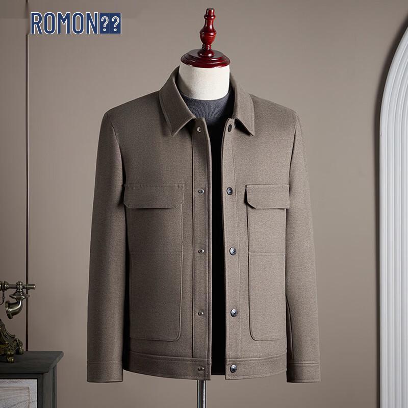 ROMON Men s Business Casual Executive Lapel Jacket L