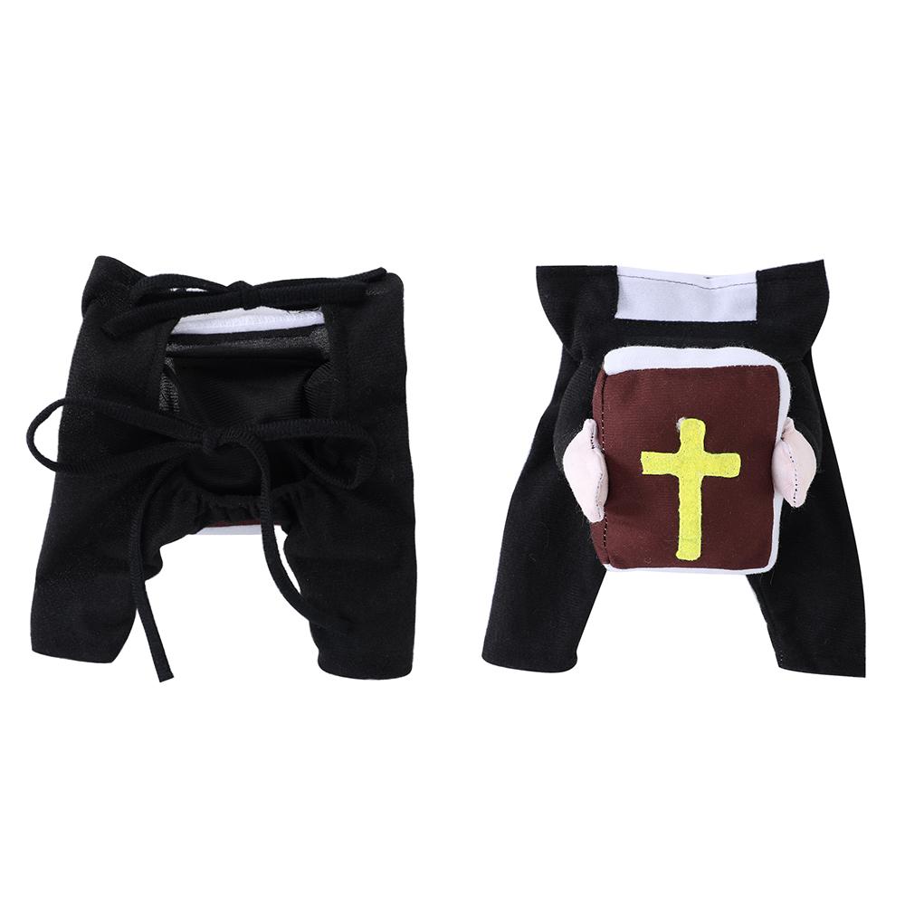 Funny Pet Halloween Costumes Cute Pastor Kitten Party Dress Up Apparel With Bible Cross Chris For Small Cat Dog Sphynx Chihuahua