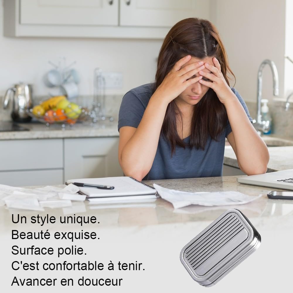 OBEST Fidget Magnetisches Metall Push Fidget Time EDC Stress Push Push and Pull Erwachsener Neu Silber Spielzeug, Slider, Killer, Relief, Karten, Blöcke, Geschenk,