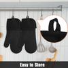 Silicone Oven Mitts Heat Resistant Oven Gloves with Non-Slip Waterproof Soft Lining Silicone Oven Mitt for Potholders Cooking Baking Kitchen Mitten,