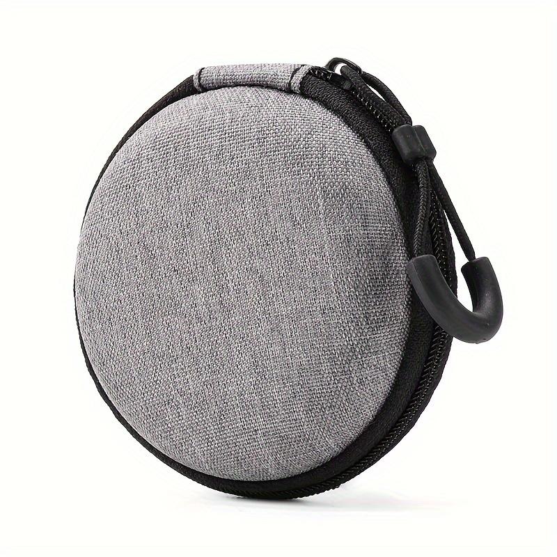 Mini Earphone Storage Bag Hard Shell Data Cable Organizer Box Portable Travel Gadgets Protective Cover Solid Color Large Capacity Case