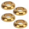 4Pcs Bicycle Gasket High Toughness Corrosion Resistance No Rust Compact Lightweight Convex Washer Spacer for BikeGold