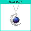 Chic Zodiac Moonlight Gemstone Necklace With Versatile Length And Captivating Design