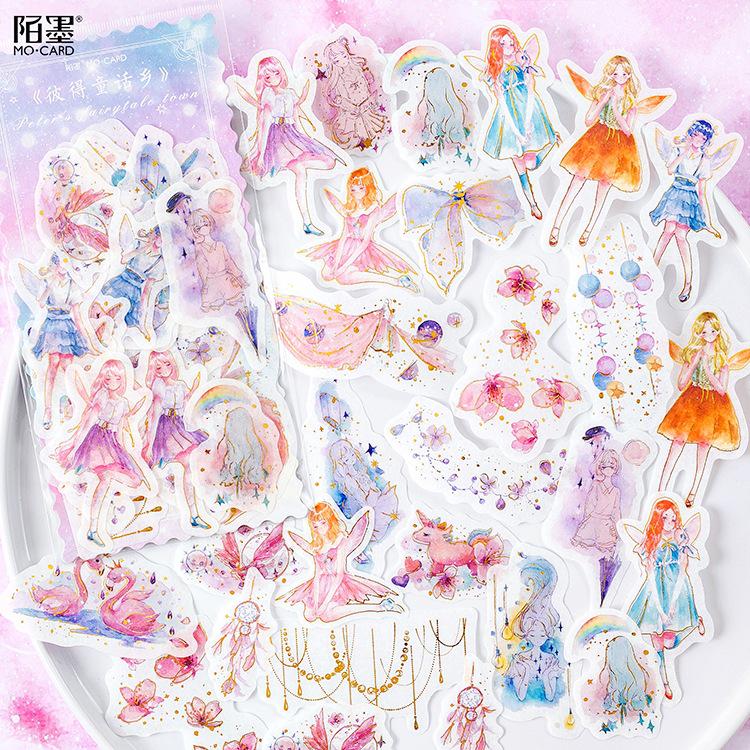 60pcs Vintage INS Stickers Pack Creativity Decorative Collage Hand Account Diary Stick Labels Junk Journal Scrapbooking Material