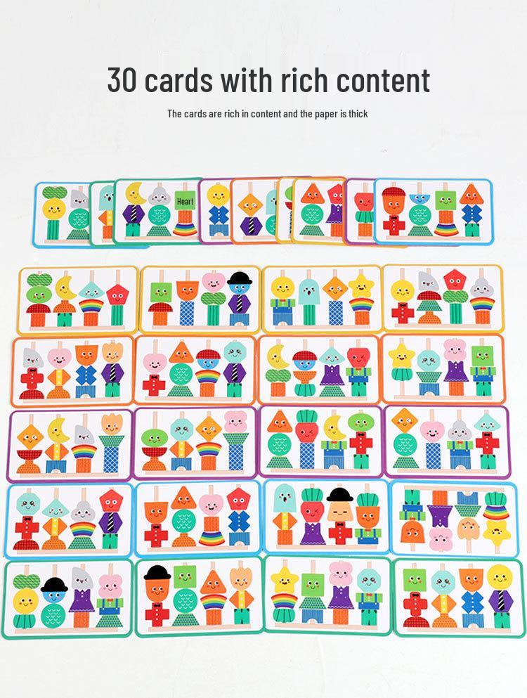 Cross-border Enlightenment Beads: Shape Matching & Color Recognition Toy for Babies