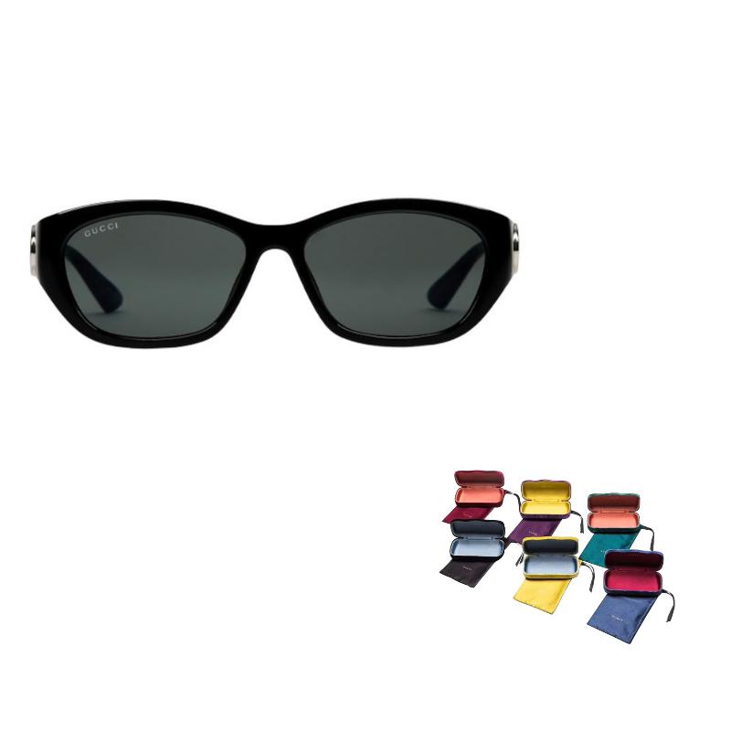 

GUCCI Injection Molded Rectangular Sunglasses Women s Black/Tortoiseshell 57 чёрный