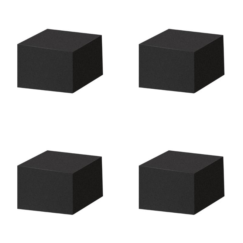 4Pcs Adhesive Back Sponge Height Increasing Vibration Damper Pad Enhancing Viewing Angles And Cooling For Home Theaters