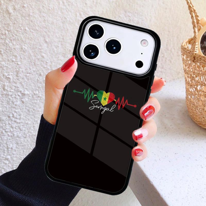 Senegal Flag Phone Case For iPhone 17 Air 16 15 14 13 12 11 Pro Max Plus