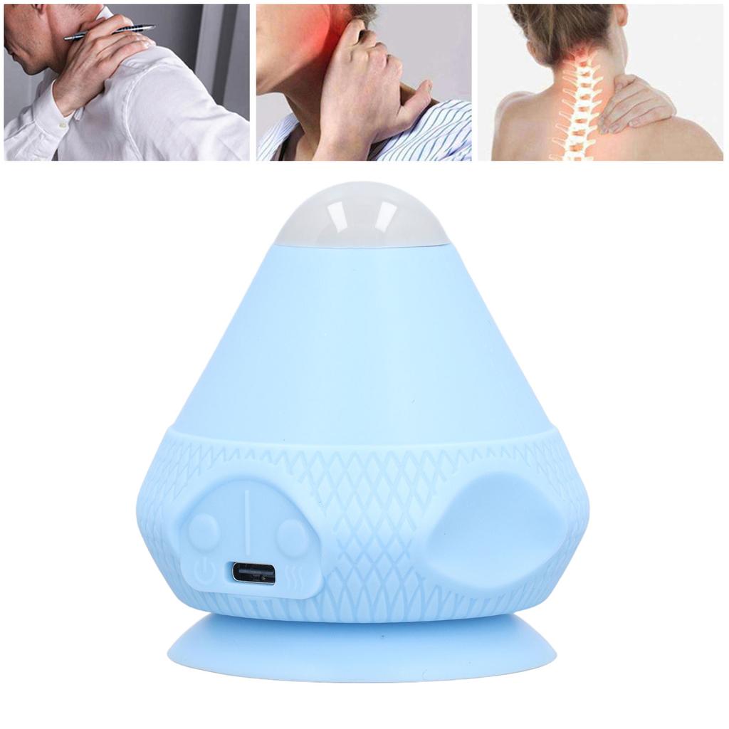 Mountable Massage   Suction Cup Wall Massage Tool Vibration Heated Back Massager for Trigger Point   Tissue Neck Fascia Relaxation
