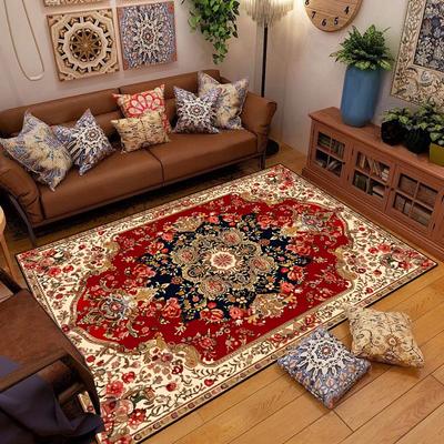 Retro Etnik Halılar Türk Fars Halısı Oturma Odası Yatak Başı Yatak Odası için Vintage Yer Paspası Giriş Paspası Halı Büyük Halı