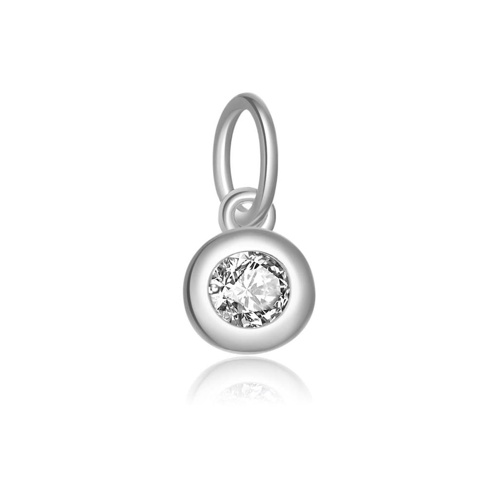 "S925 Sterling Silver Birthstone Pendant Necklace - European & American Design"