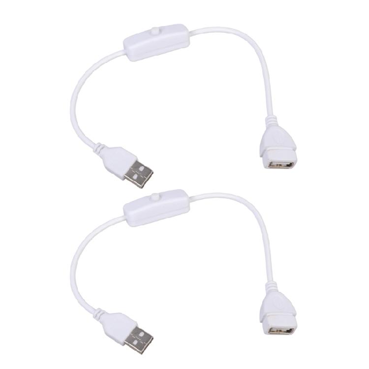 

Reliable USB Power Extension Cord With Manual Switcher Provides Instantly Power Regulation For Cooling Devices LED Equipment белый
