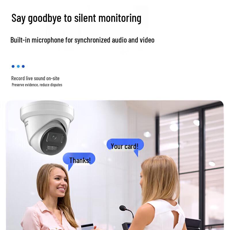 HIKVISION 8MP POE Dome Security Camera CN Plug (adapter Included)