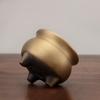 Antique Style Three-Legged Copper Incense Burner - Brass Sandalwood Holder for Household Use