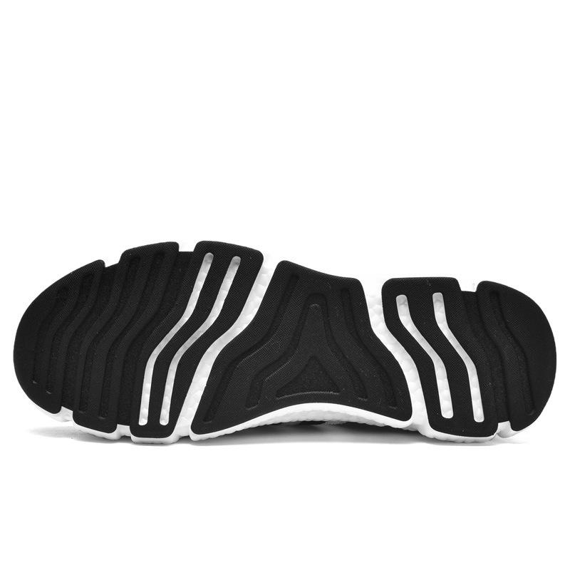 Spring and Autumn New Popcorn Men's Shoes Flying Woven Mesh Shoes Stepping On Shit Soft Bottom Breathable Running Sports Shoes