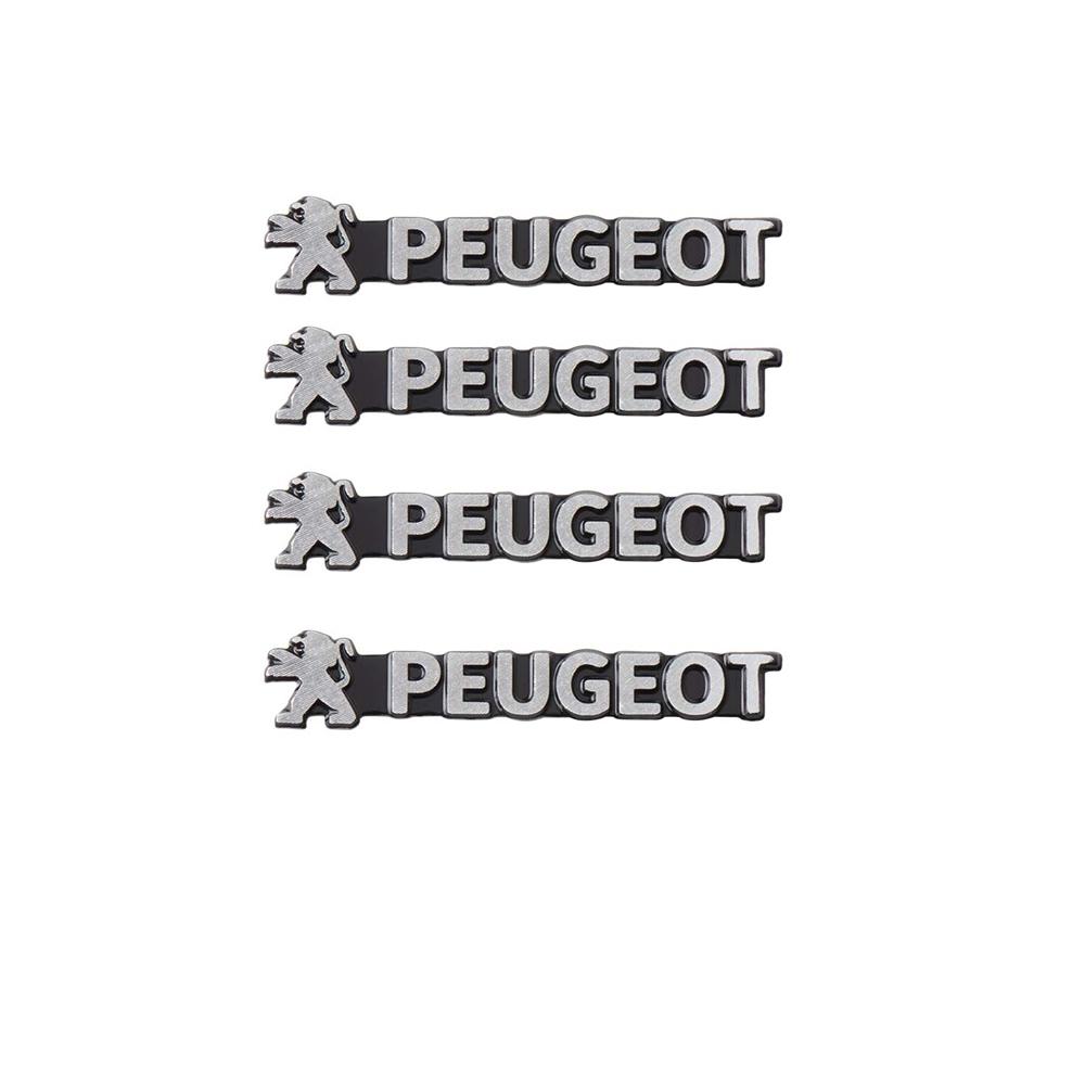 2/4pcs 3D Aluminum Car Speaker Audio Emblem Stickers Badge Decoration For Peugeot 206 306 307 308 207 208 508 106 2008 3008 107